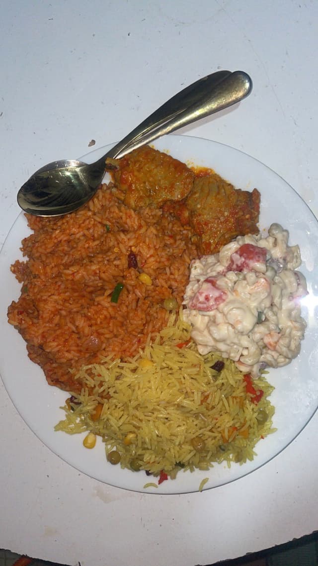 Friedrice&jollof rice turkey